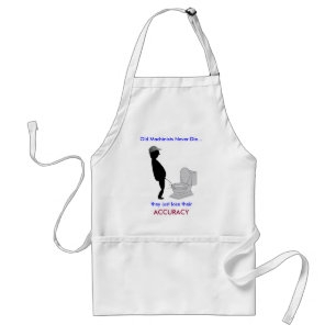 Retired Machinist Apron: Old Machinists - Standard Apron