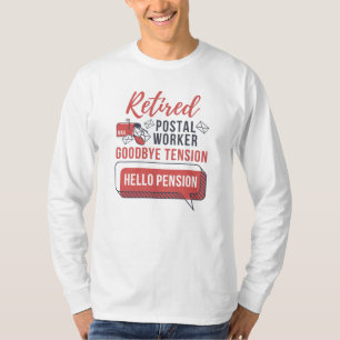 Retired Mailman Postal Worker Funny Retirement T-Shirt