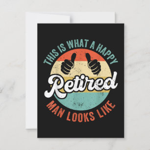 Retired Man Funny Retirement Postcard