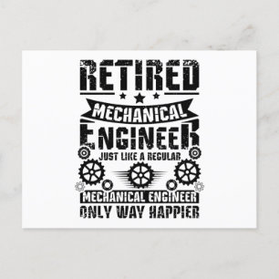 Retired Mechanical Engineer Postcard