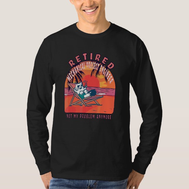 Retired Mechanical Project Engineer  Vintage Retir T-Shirt (Front)