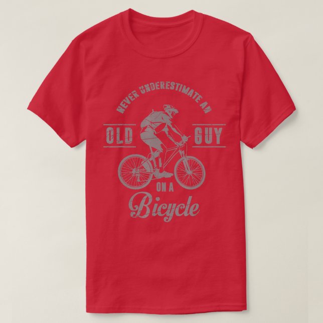 Retired Mens Mountain Bike Biking Cycling MB Bicyc T-Shirt (Design Front)