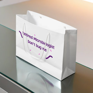 Retired Microbiologist Large Gift Bag