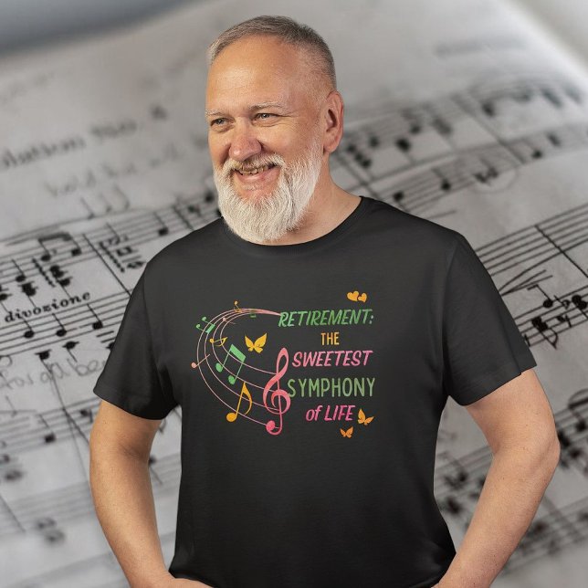 Retired Music Lover Teacher Musician Retirement  T-Shirt (Creator Uploaded)