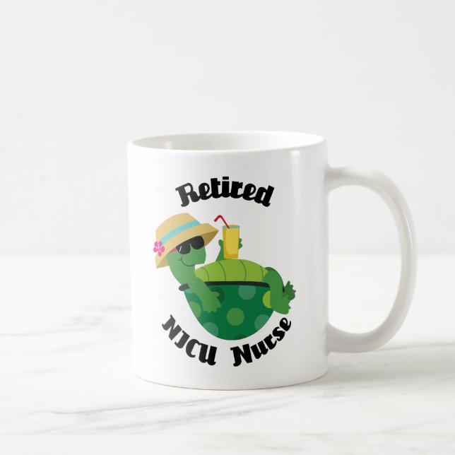 Retired Nicu Nurse (Turtle) Coffee Mug (Right)