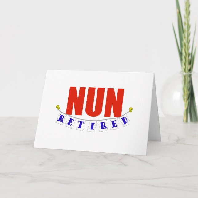 RETIRED NUN CARD (Front)