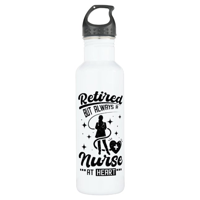 Retired Nurse 710 Ml Water Bottle (Front)