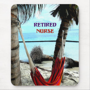 Retired Nurse, Hammock under the Palm Trees Mouse Pad