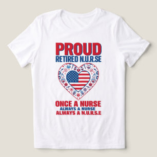 Retired Nurse Pride T-Shirt Tri-Blend Shirt