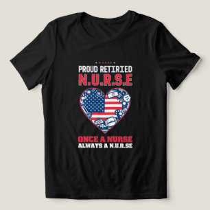 Retired Nurse Pride T-Shirt Tri-Blend Shirt