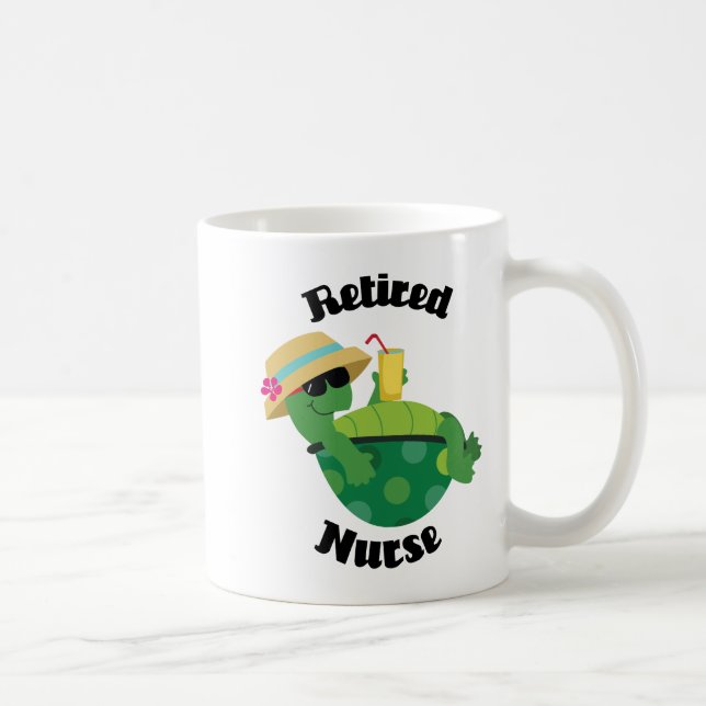 Retired Nurse (Turtle) Coffee Mug (Right)