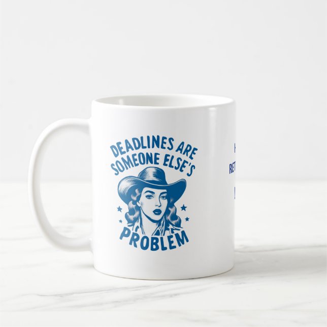 Retired Office Manager Mug – Funny Retirement Gift (Left)