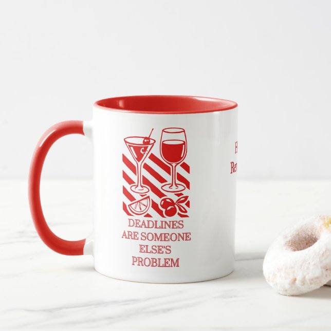 Retired Office Manager Mug – Funny Retirement Gift (With Donut)