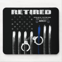 Retired Officer Mousepad