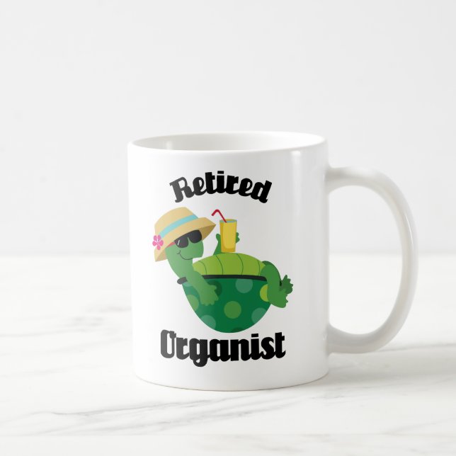 Retired Organist Gift Coffee Mug (Right)