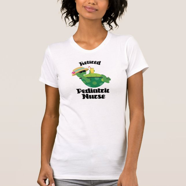 Retired Paediatrics Nurse (Turtle) T-Shirt (Front)