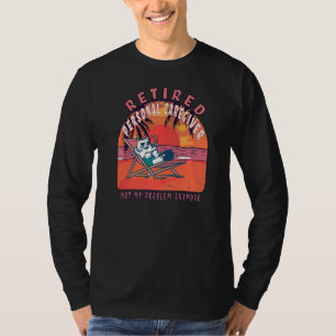 Retired Personal Caregiver Vintage Retirement T-Shirt
