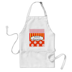 Retired Pharmacist Apron Polka Dots