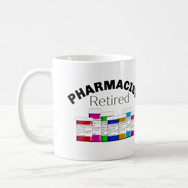 Retired Pharmacist  Coffee Mug (Left)