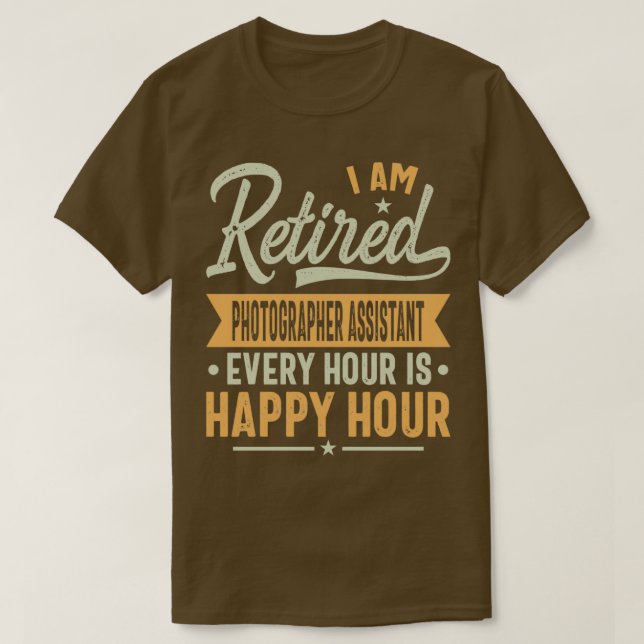 Retired Photographer assistant Gift Ideas  Photogr T-Shirt (Design Front)