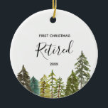 Retired Pine Greenery First Christmas Ornament<br><div class="desc">Retired Pine Greenery First Christmas Ornament
Personalised with your own name,  event,  and year!</div>