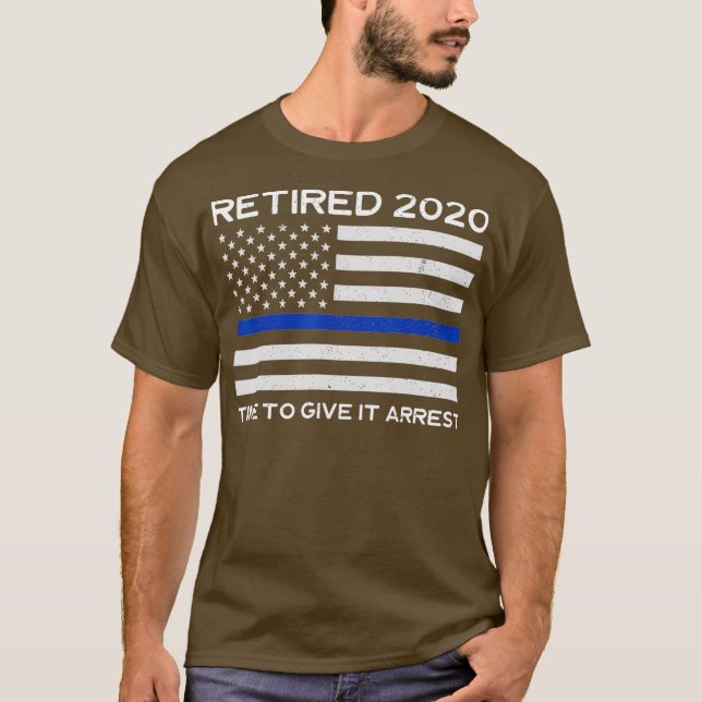 Retired Police Officer 2020 Shirt - Retiring Cop (Front)