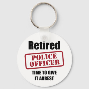 Retired Police Officer Key Ring