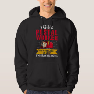 Retired Post Postal Worker Retirement Postman Offi Hoodie
