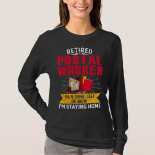Retired Post Postal Worker Retirement Postman Offi T-Shirt