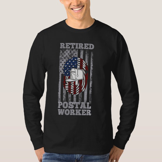 Retired Postal Worker Fun Mailman Retirement Da1 T-Shirt (Front)