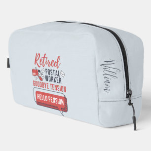 Retired Postal Worker Goodbye Tension Retirement Dopp Kit