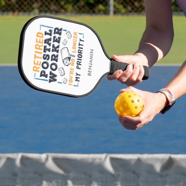 Retired Postal Worker Grandpa Mailman Pickleball Paddle (Insitu)