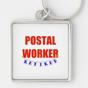 RETIRED POSTAL WORKER KEY RING