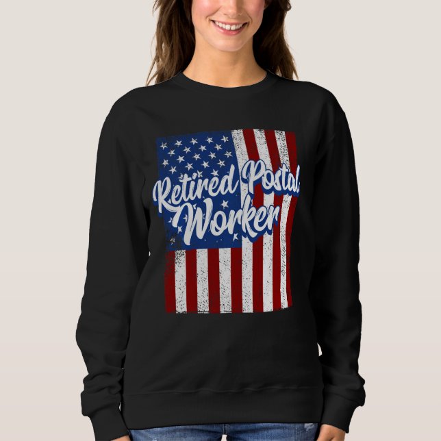 Retired Postal Worker Learning Mailman Retirement Sweatshirt (Front)