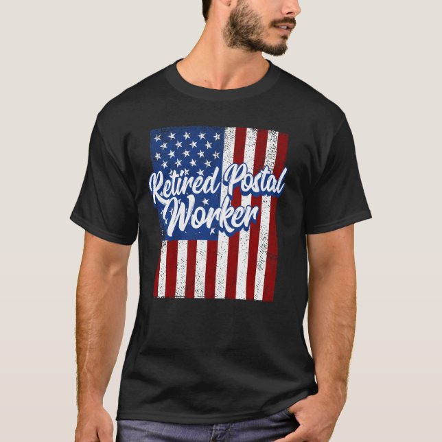 Retired Postal Worker Learning Mailman Retirement T-Shirt (Front)
