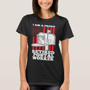 Retired Postal Worker Love Mailman Retirement DA1 T-Shirt