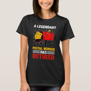 Retired Postal Worker Mailman & Mail Carrier Retir T-Shirt