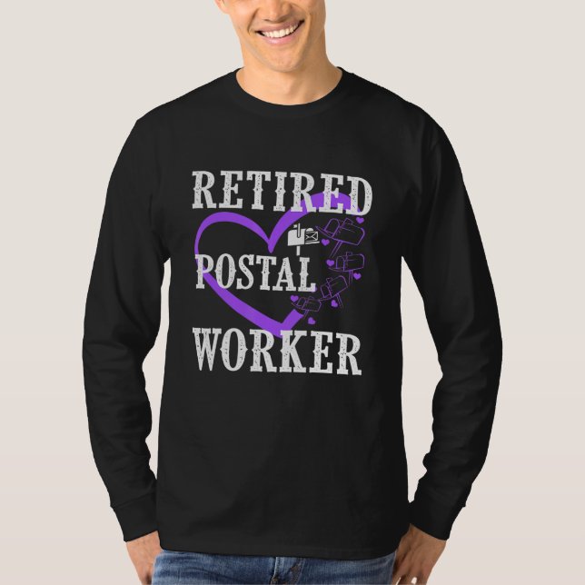 Retired Postal Worker Mailman Retirement 2 T-Shirt (Front)