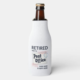 Retired Postal Worker Mailman Retirement Bottle Cooler