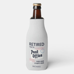 Retired Postal Worker Mailman Retirement Party Bottle Cooler