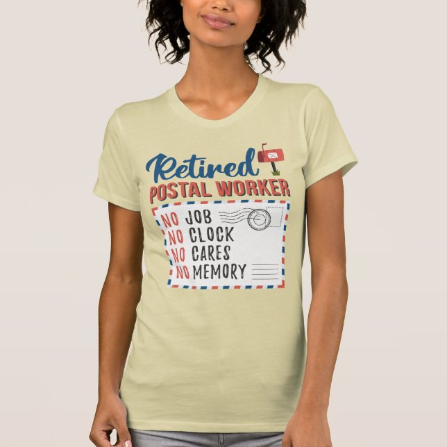 Retired Postal Worker Mailman Retirement T-Shirt (Front)