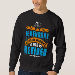 Retired Postal Worker Old Postman Costume Outfit Sweatshirt