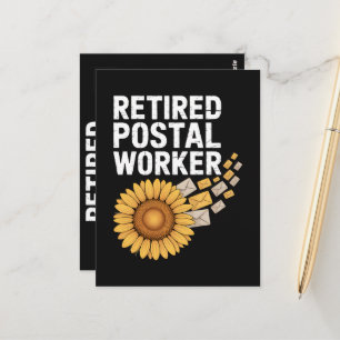 Retired Postal Worker Postcard
