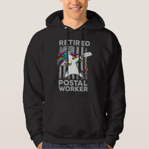 Retired Postal Worker Pride Mailman Retirement Hoodie