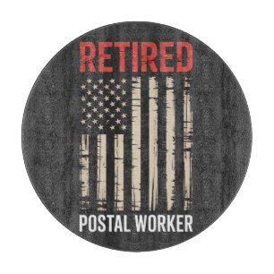Retired Postal Worker Retirement Cutting Board
