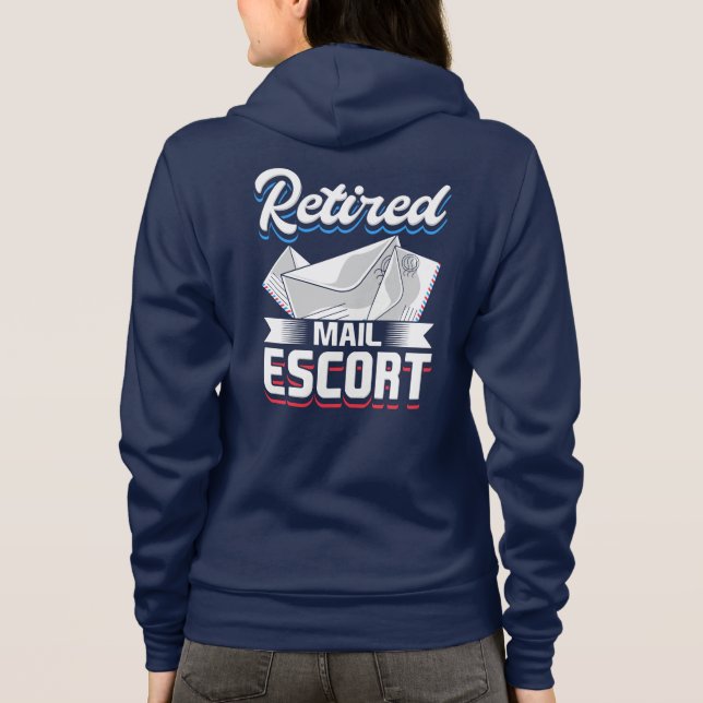 Retired Postal Worker Retirement Grandma Hoodie (Back)