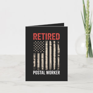 Retired Postal Worker Retirement Holiday Card