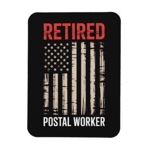 Retired Postal Worker Retirement Magnet