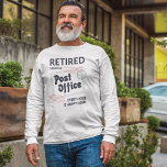 Retired Postal Worker Retirement Mailman Funny<br><div class="desc">Funny retirement design for a postal worker. This modern mailman gag in modern typography says "Retired From the Post Office Every Hour is Happy Hour". Perfect parting gift for your letter carrier</div>
