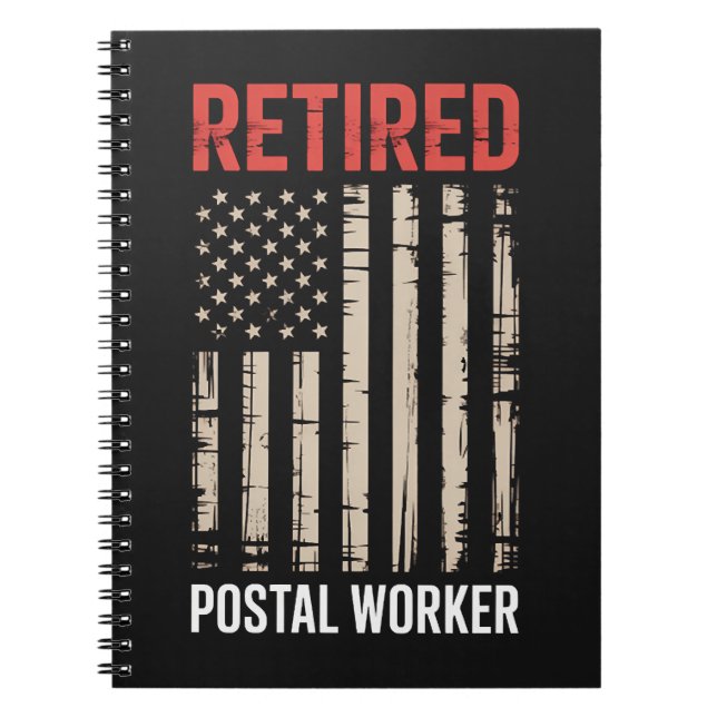 Retired Postal Worker Retirement Notebook (Front)